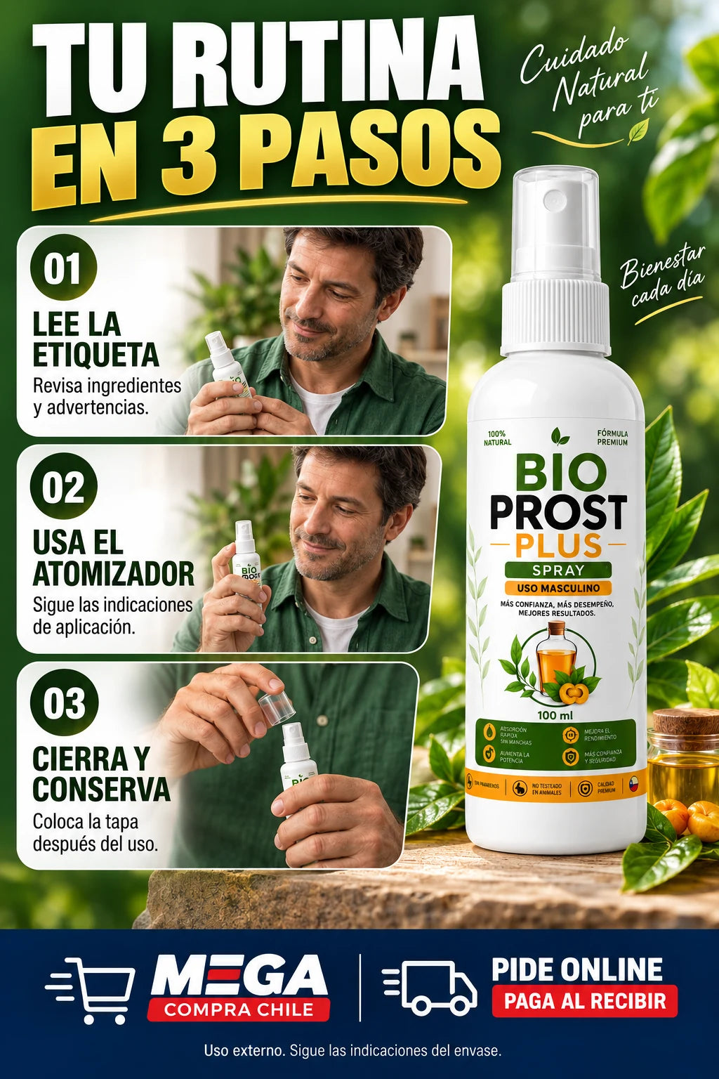 Cómo incorporar el producto siguiendo las indicaciones del envase.