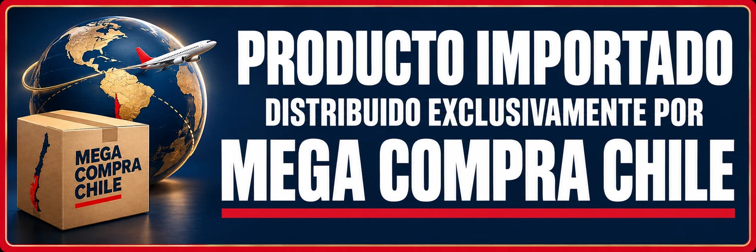 Producto importado y distribuido exclusivamente por Mega Compra Chile.